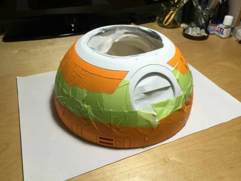 BB-8 - Removing Masking After Painting